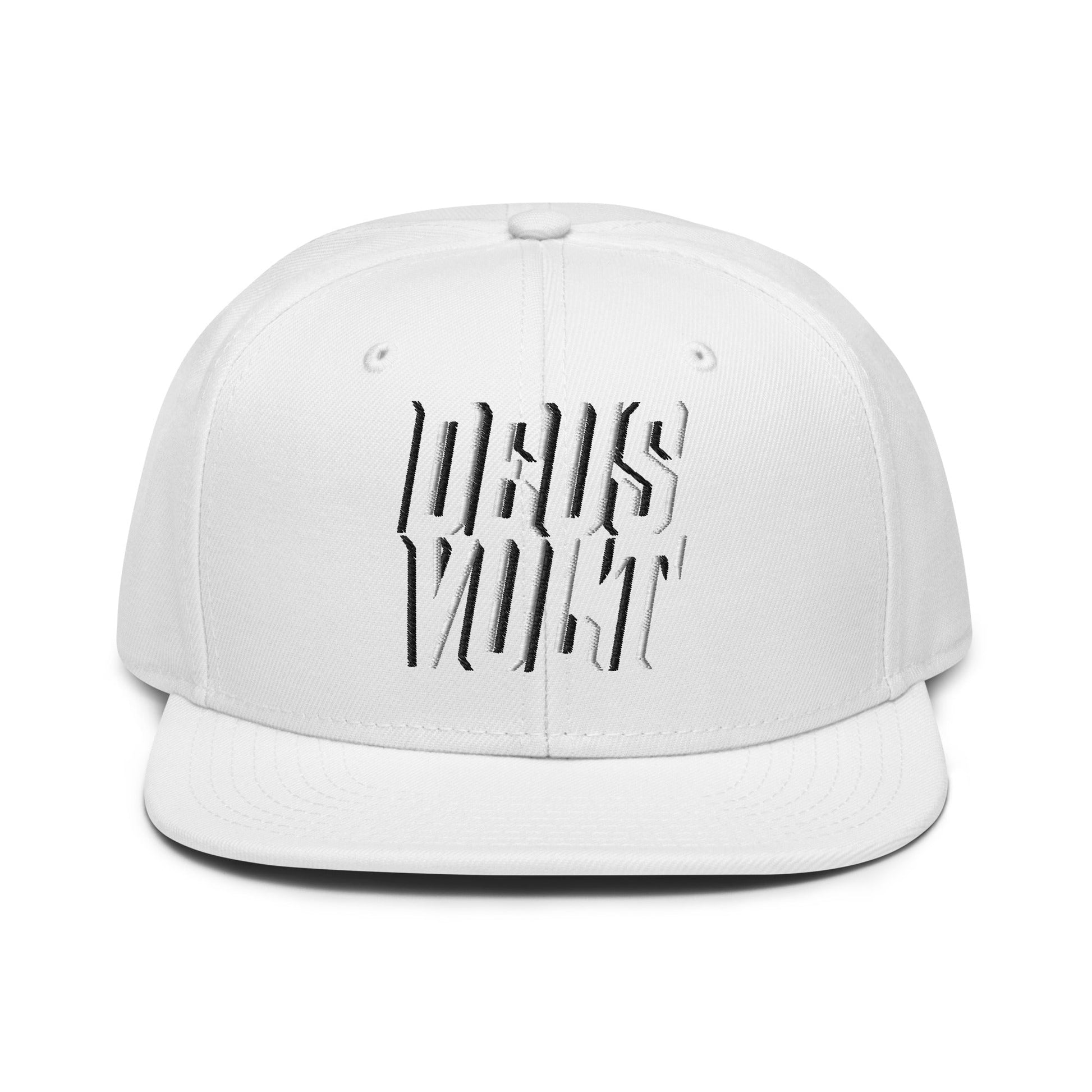 Deus Vult Christian Flat Embroidery, 3D Styled Snapback Hat - Inken Image