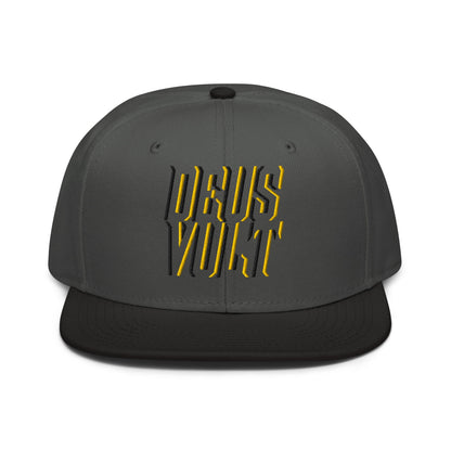 Deus Vult Christian Flat Embroidery, 3D Styled Snapback Hat - Inken Image