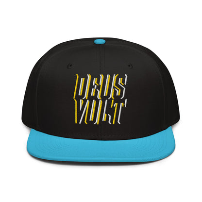 Deus Vult Christian Flat Embroidery, 3D Styled Snapback Hat - Inken Image