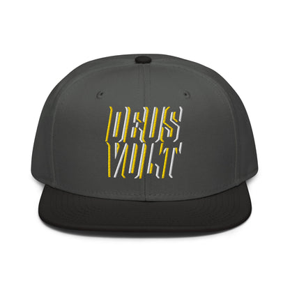 Deus Vult Christian Flat Embroidery, 3D Styled Snapback Hat - Inken Image