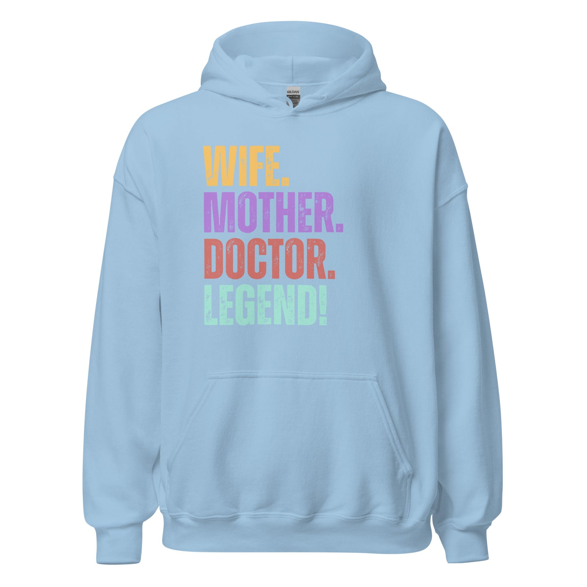 Doctor Legend Wife Hoodie Fun Mom Medical Sweatshirt - Inken Image