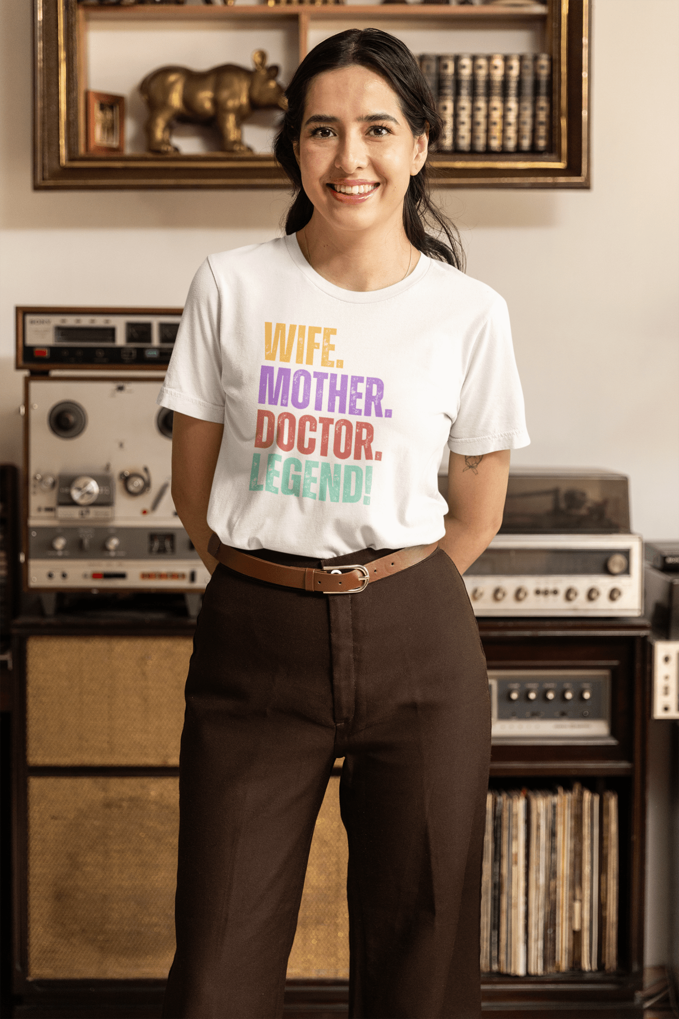Doctor Legend Wife Shirt Fun Mom Medical Tee - Inken Image