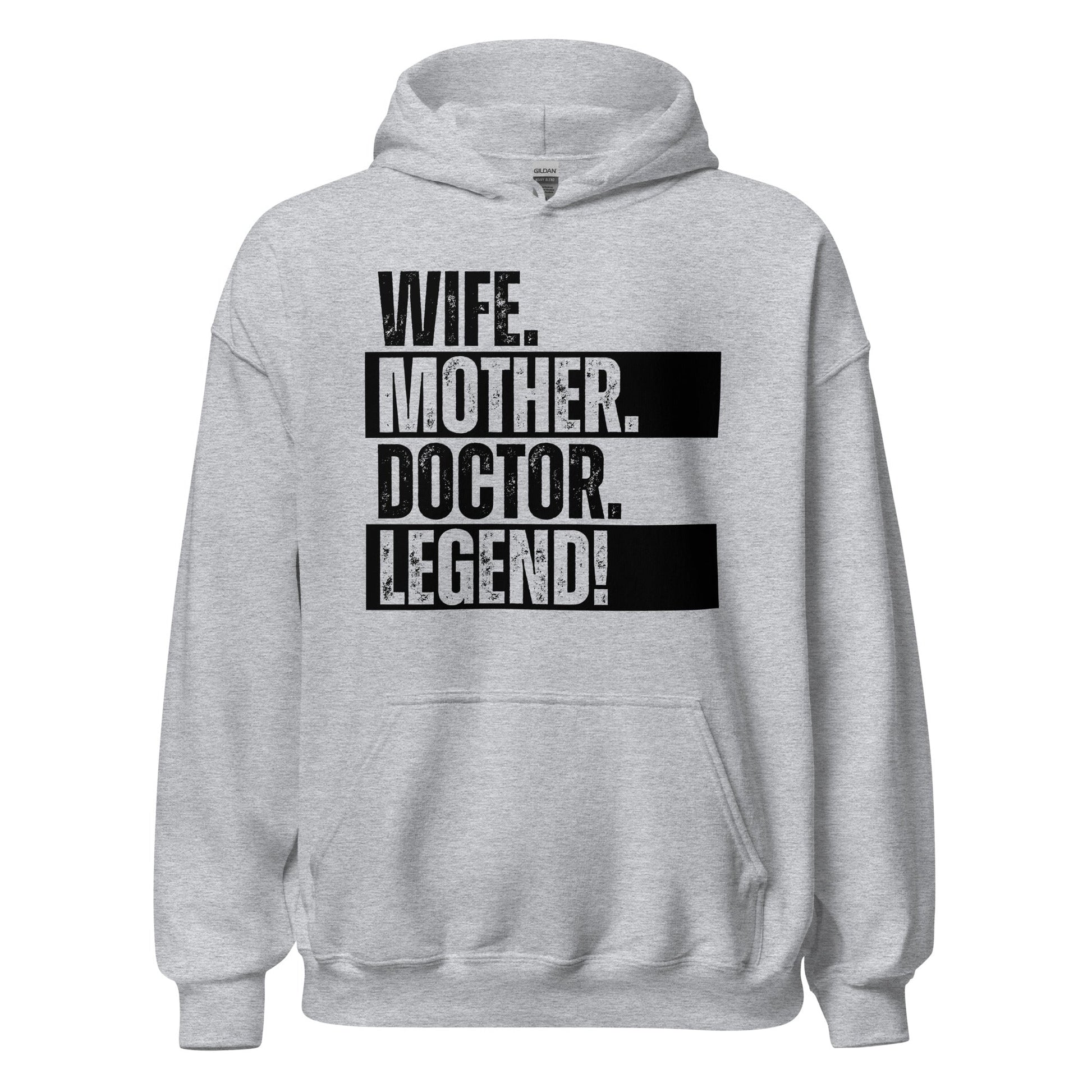 Doctor Mom Hoodie Legendary Wife Funny Medical Life Sweatshirt - Inken Image