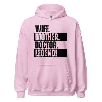 Doctor Mom Hoodie Legendary Wife Funny Medical Life Sweatshirt - Inken Image