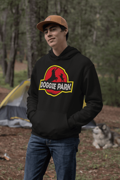 Doggie Park Jurassic Parody Pet Parent Hoodie - Inken Image