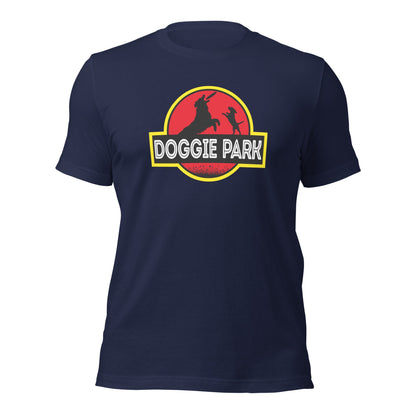 Doggie Park Jurassic Parody Pet Parent T-Shirt - Inken Image