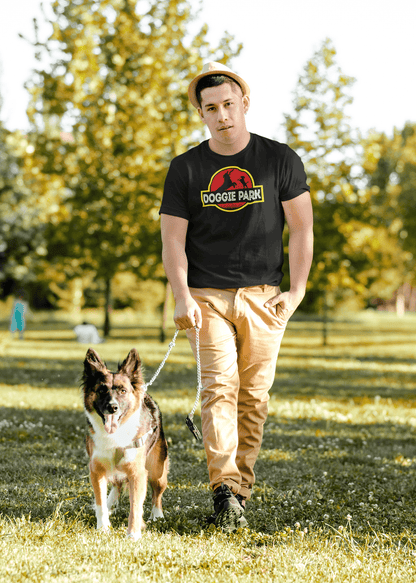 Doggie Park Jurassic Parody Pet Parent T-Shirt - Inken Image