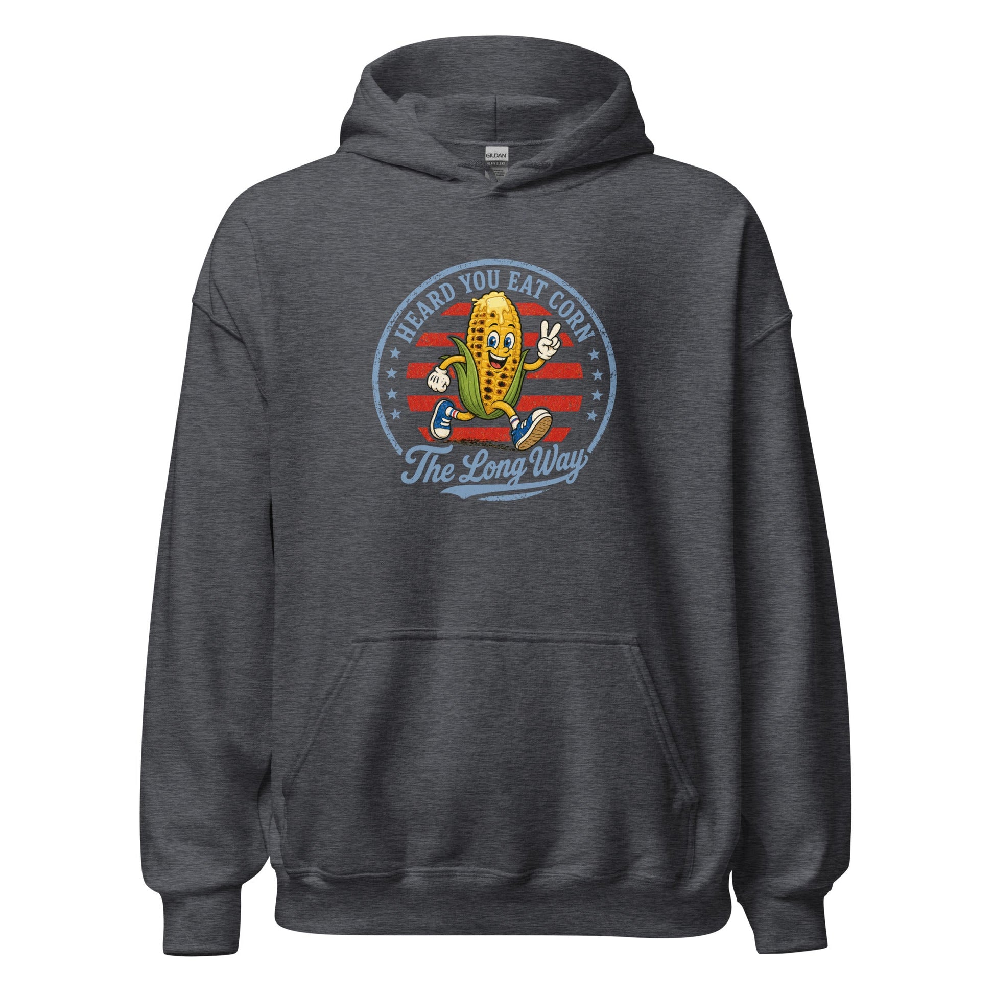 Eat Corn The Long Way Hoodie Funny 4th of July BBQ Sweatshirt - Inken Image