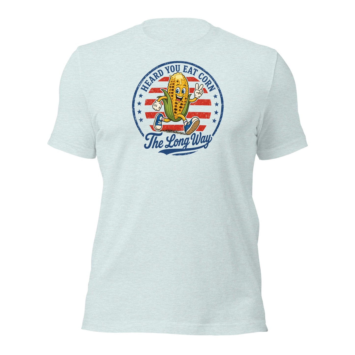 Eat Corn The Long Way Shirt Funny 4th of July BBQ Tee - Inken Image
