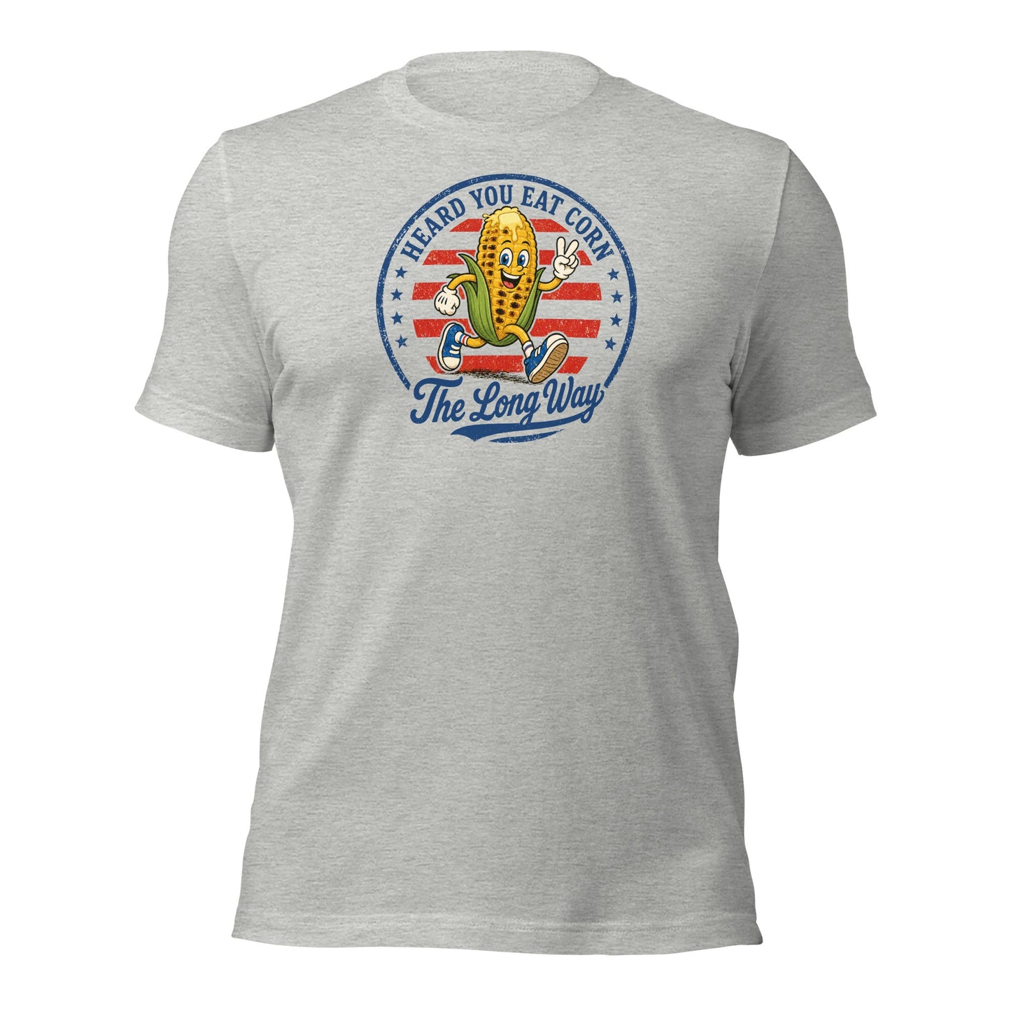 Eat Corn The Long Way Shirt Funny 4th of July BBQ Tee - Inken Image