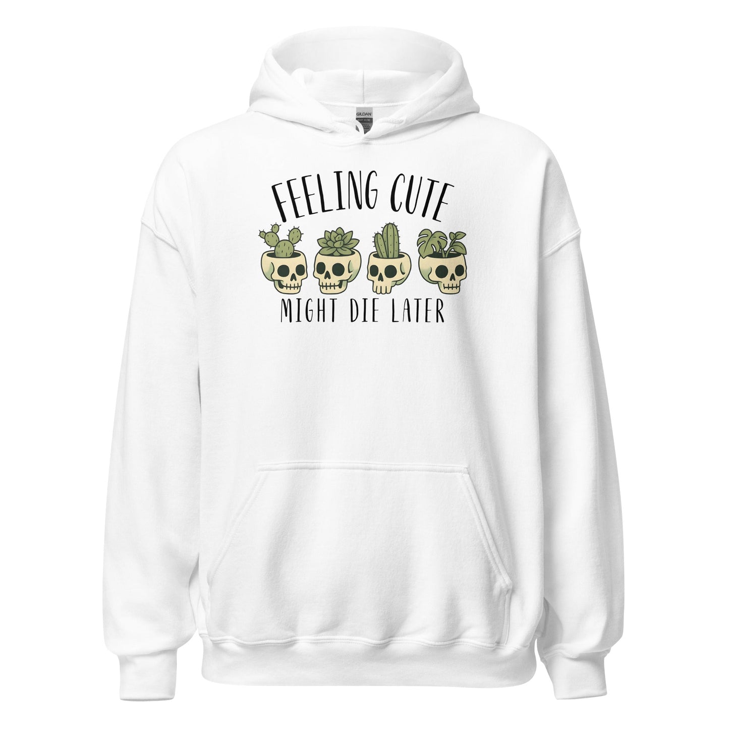 Feeling Cute Pot Heads Hoodie Cute Goth Plant Lover Sweatshirt - Inken Image
