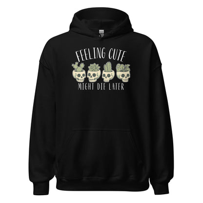 Feeling Cute Pot Heads Hoodie Cute Goth Plant Lover Sweatshirt - Inken Image