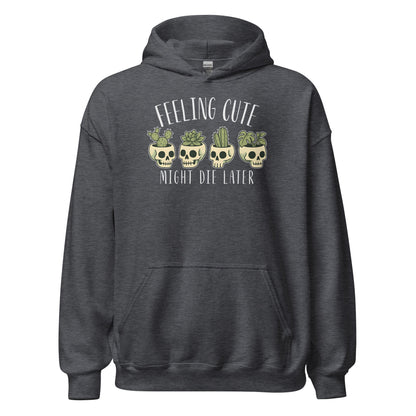Feeling Cute Pot Heads Hoodie Cute Goth Plant Lover Sweatshirt - Inken Image