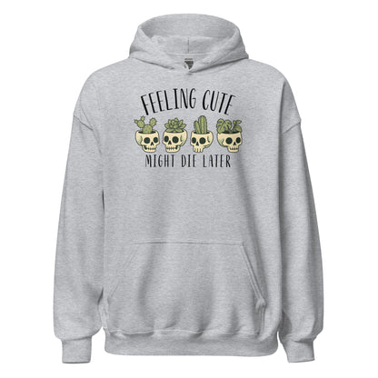 Feeling Cute Pot Heads Hoodie Cute Goth Plant Lover Sweatshirt - Inken Image