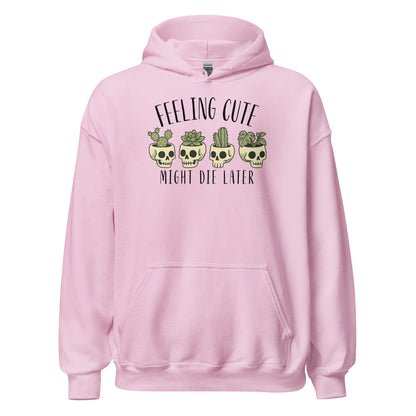 Feeling Cute Pot Heads Hoodie Cute Goth Plant Lover Sweatshirt - Inken Image
