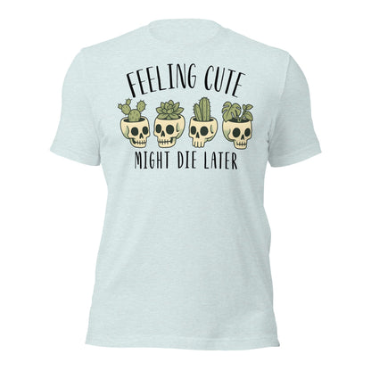Feeling Cute Pot Heads Top Cute Goth Plant Lover Shirt - Inken Image