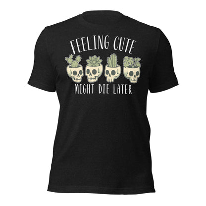 Feeling Cute Pot Heads Top Cute Goth Plant Lover Shirt - Inken Image