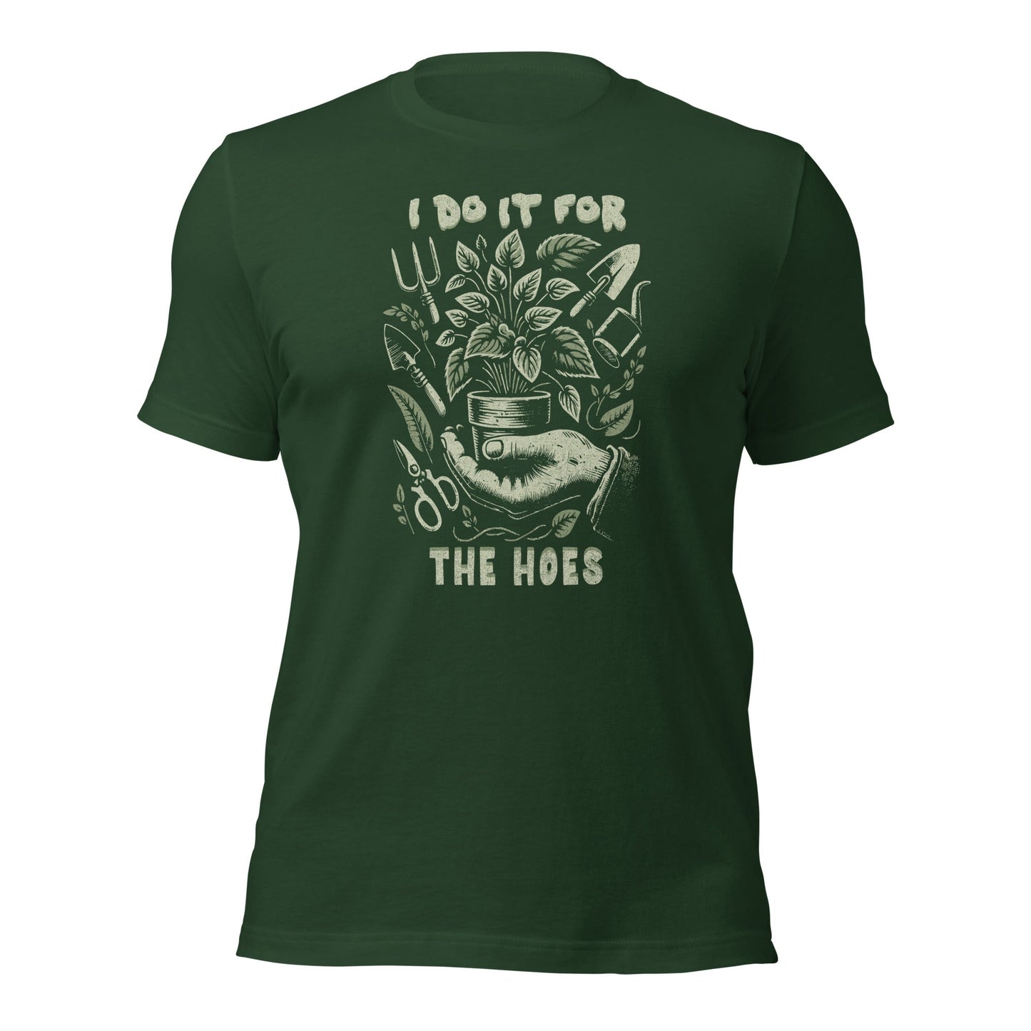 For the Hoes Shirt Vintage Botanical Humor Tee - Inken Image