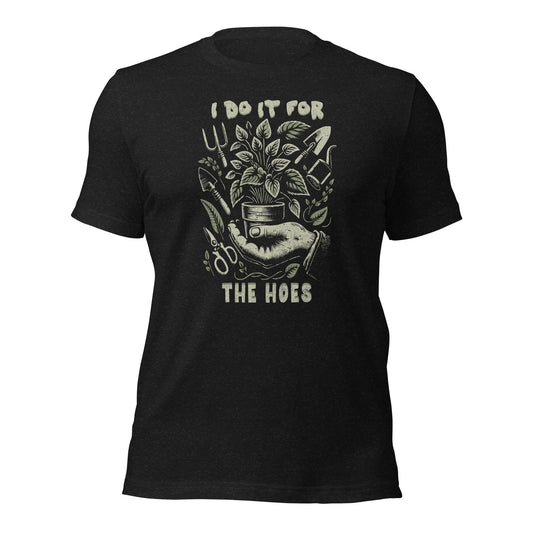 For the Hoes Shirt Vintage Botanical Humor Tee - Inken Image