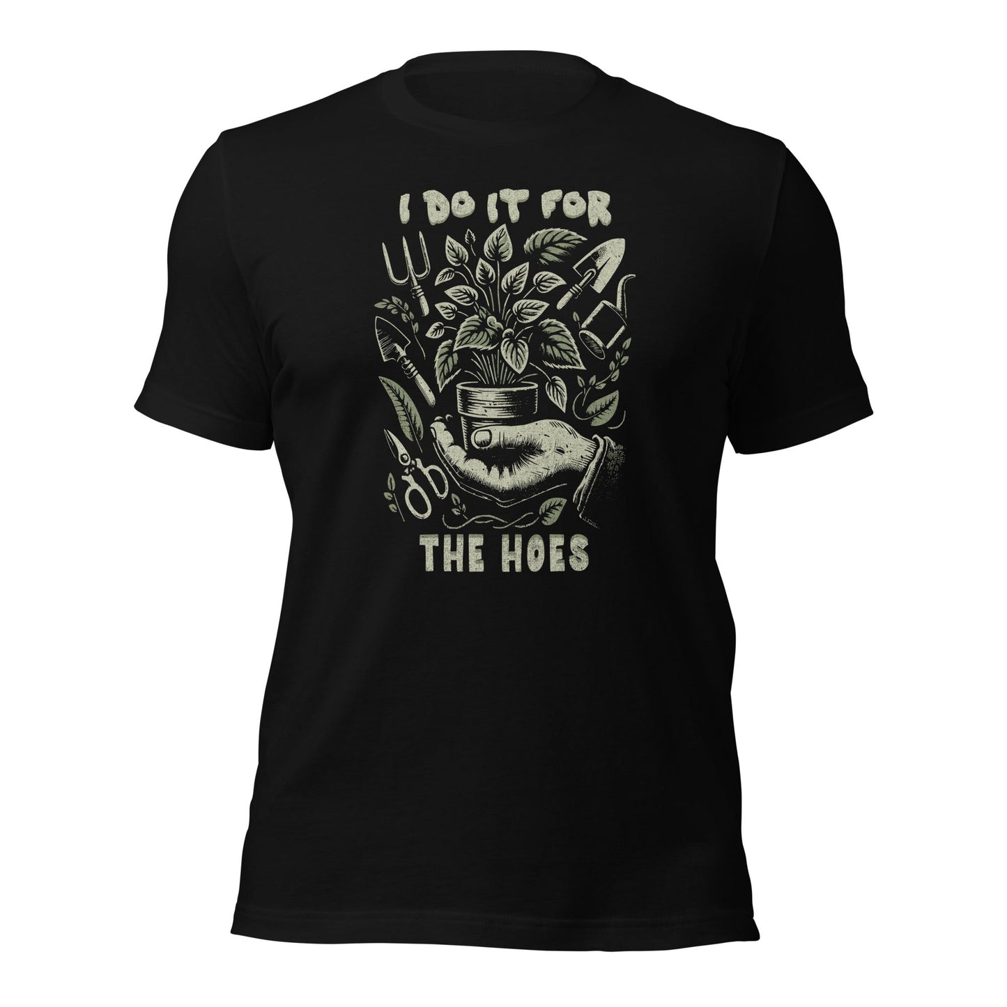 For the Hoes Shirt Vintage Botanical Humor Tee - Inken Image