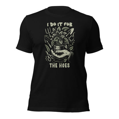 For the Hoes Shirt Vintage Botanical Humor Tee - Inken Image