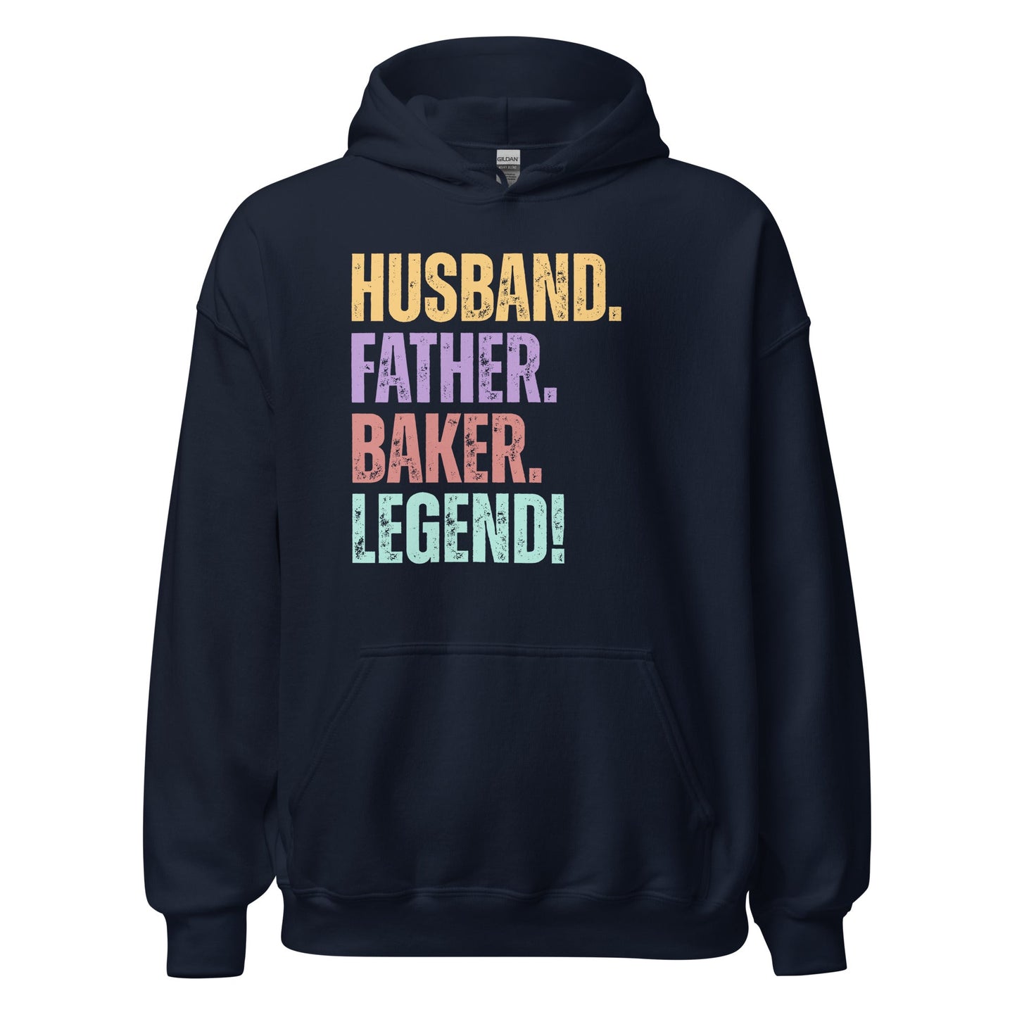 Fun Dad Baker Hoodie Husband Legend Gift Sweatshirt - Inken Image