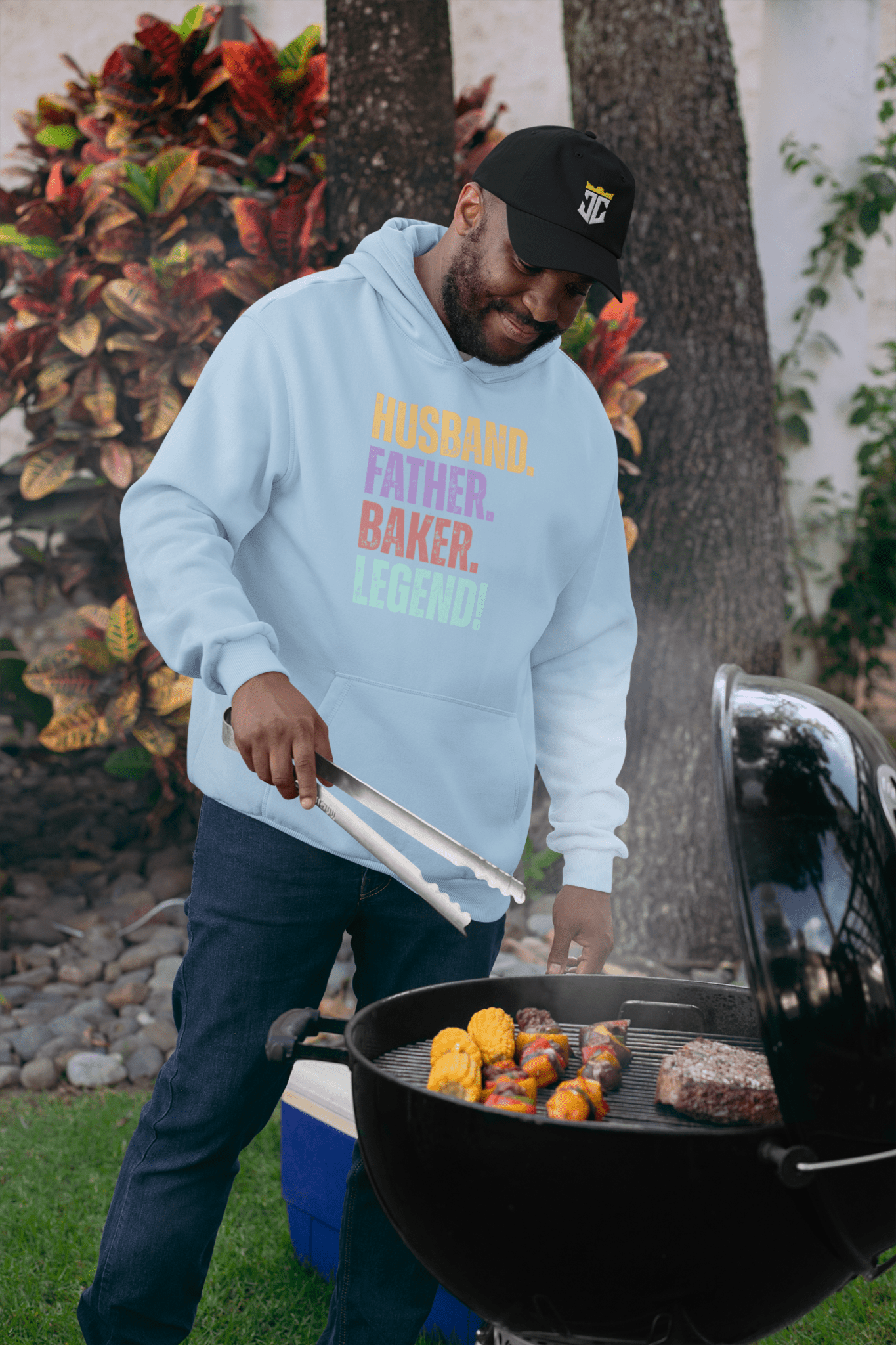 Fun Dad Baker Hoodie Husband Legend Gift Sweatshirt - Inken Image