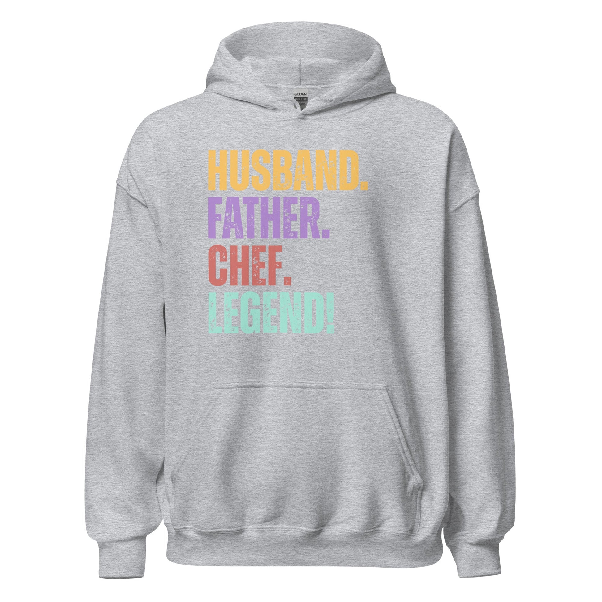 Fun Dad Chef Hoodie Husband Legend Gift Sweatshirt - Inken Image