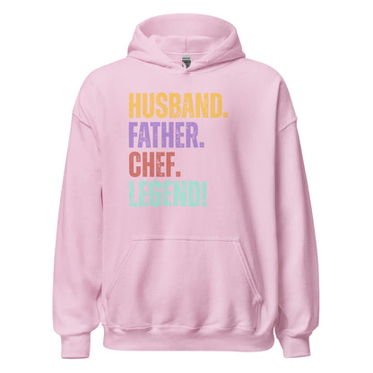 Fun Dad Chef Hoodie Husband Legend Gift Sweatshirt - Inken Image