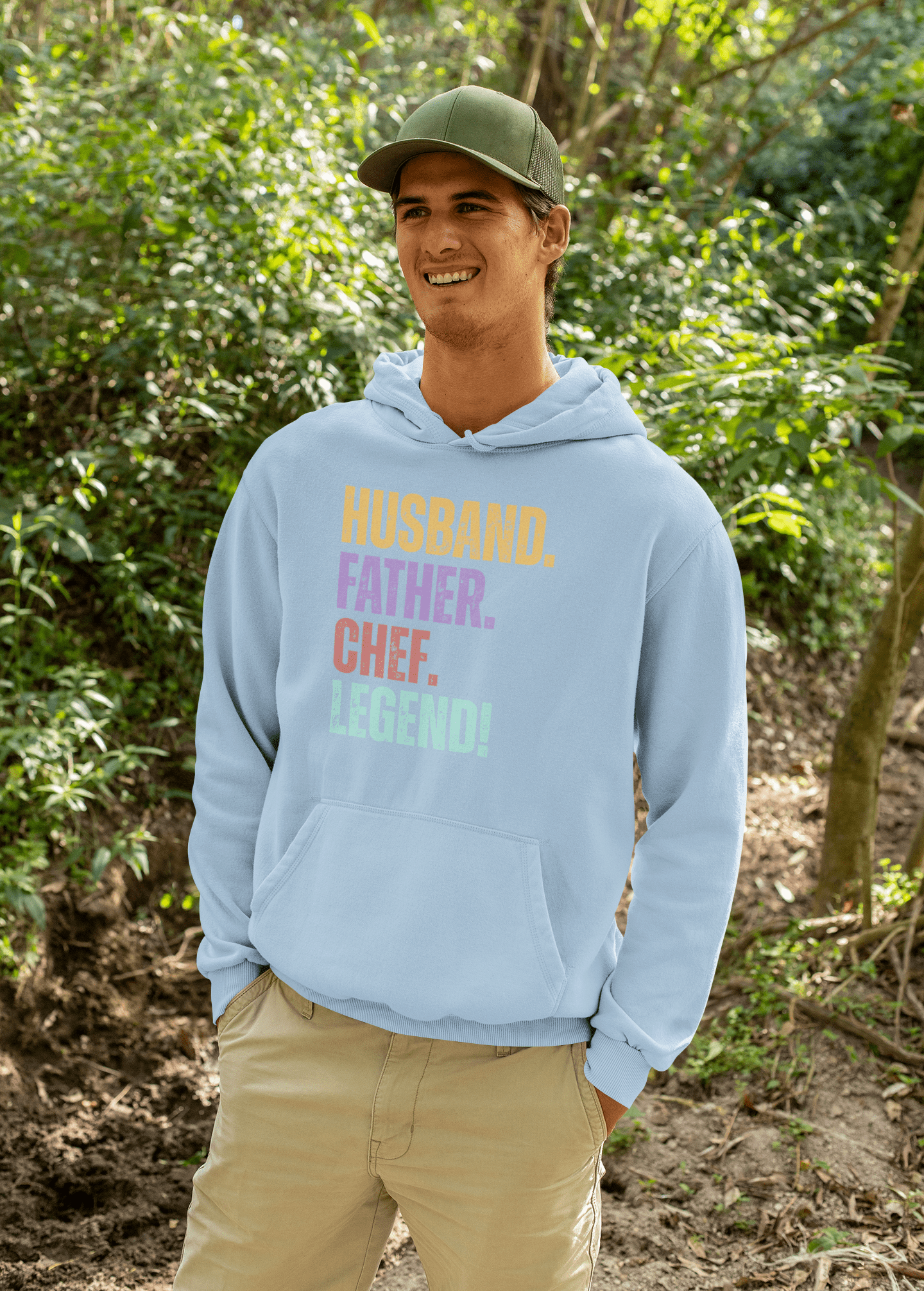 Fun Dad Chef Hoodie Husband Legend Gift Sweatshirt - Inken Image