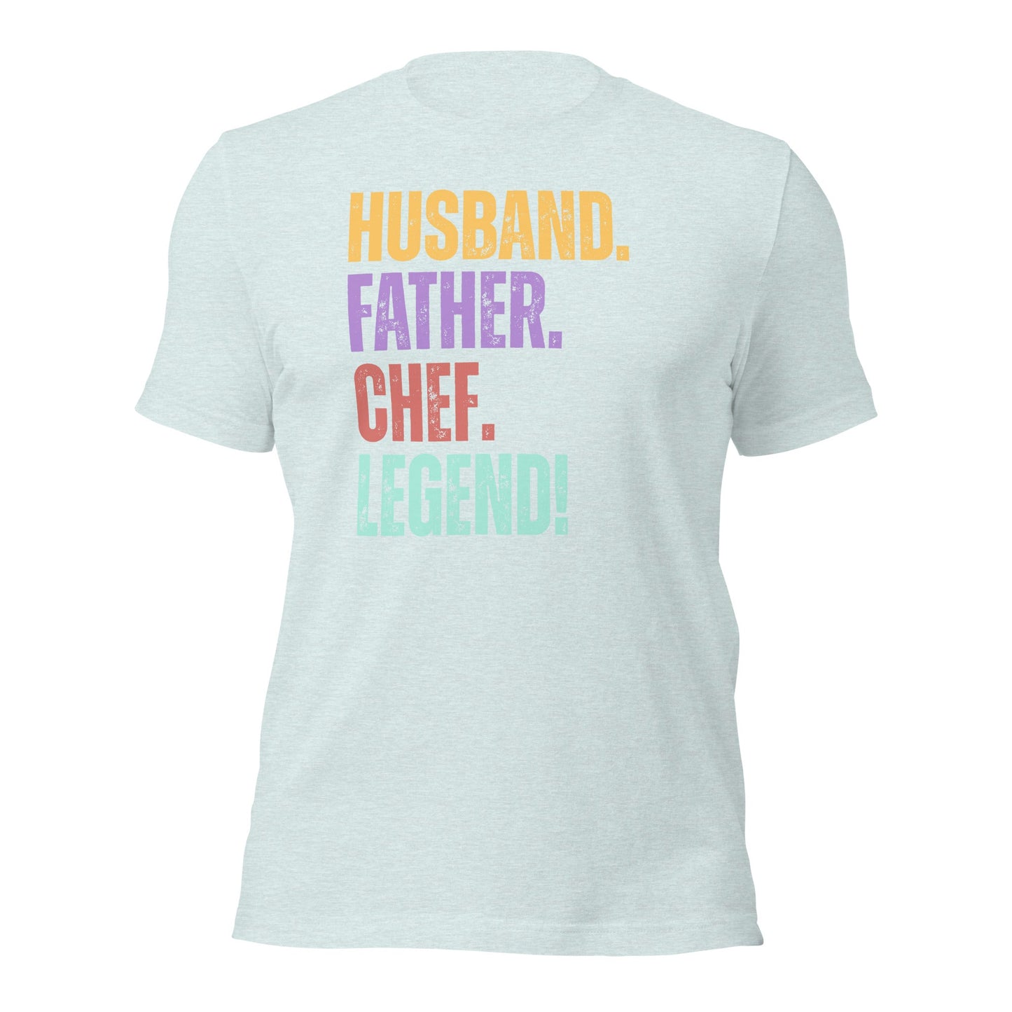 Fun Dad Chef T-Shirt Husband Legend Gift Tee - Inken Image