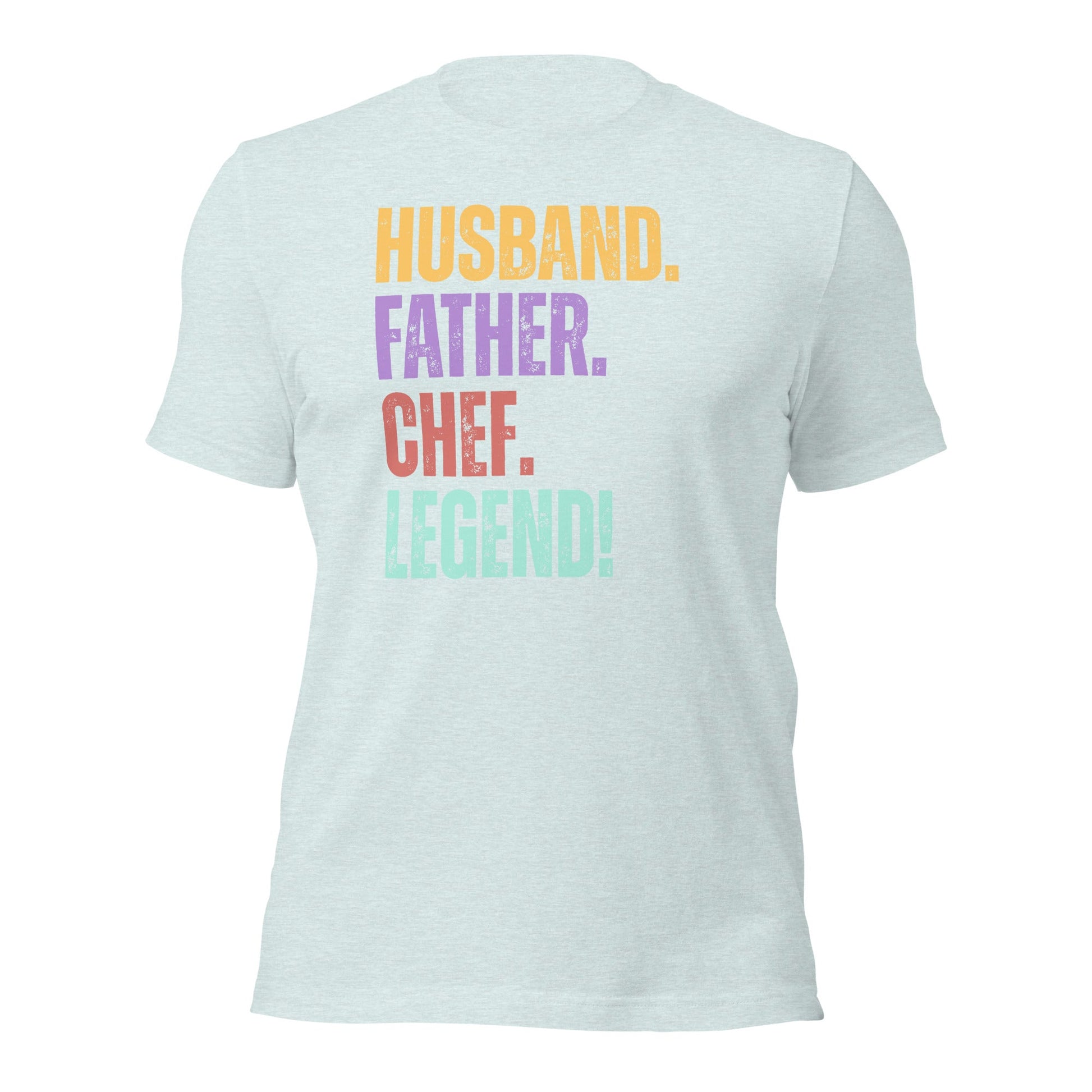 Fun Dad Chef T-Shirt Husband Legend Gift Tee - Inken Image