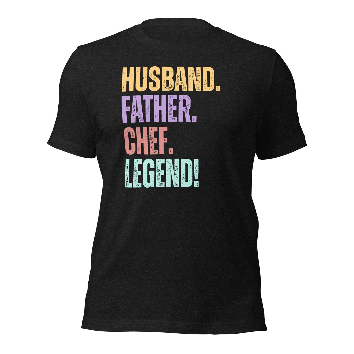 Fun Dad Chef T-Shirt Husband Legend Gift Tee - Inken Image
