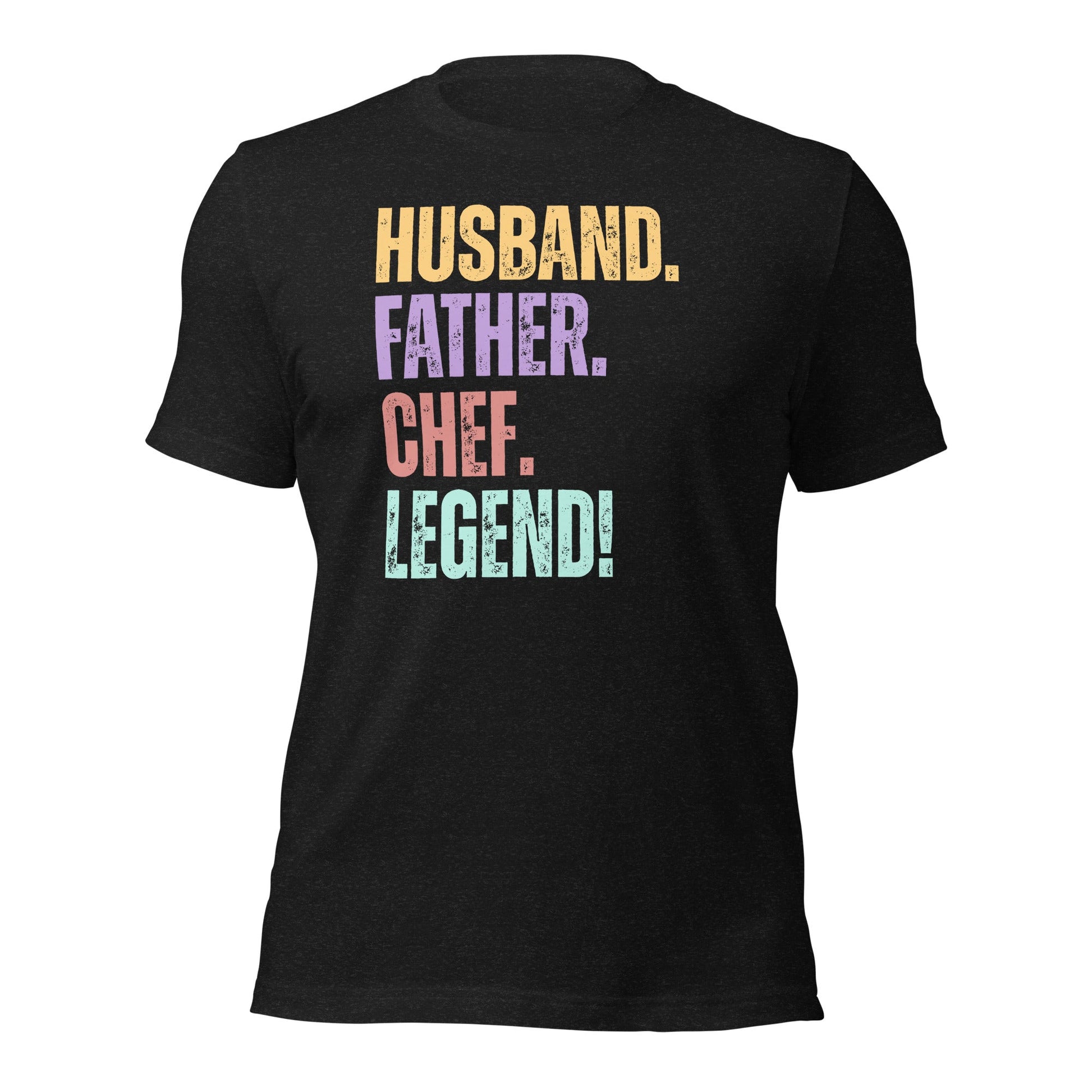 Fun Dad Chef T-Shirt Husband Legend Gift Tee - Inken Image