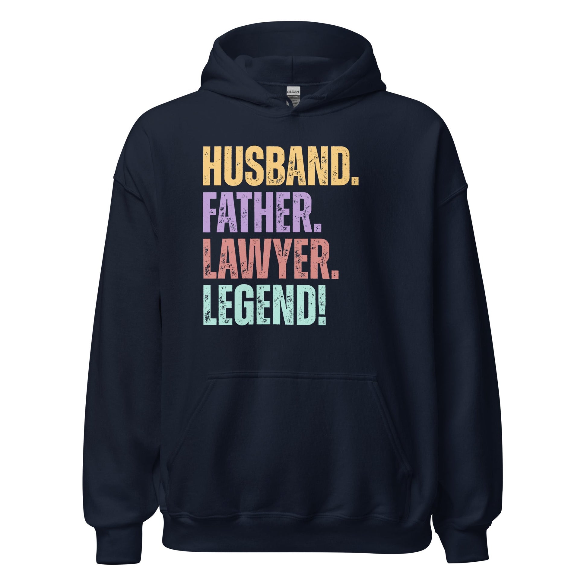 Fun Dad Lawyer Sweatshirt Husband Legend Gift Hoodie - Inken Image