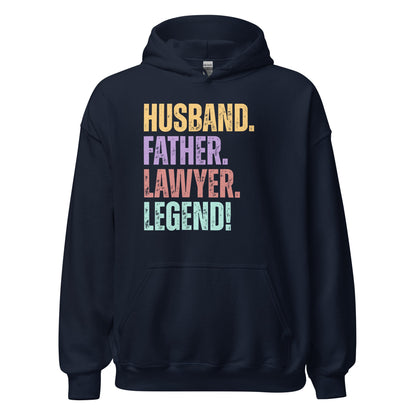 Fun Dad Lawyer Sweatshirt Husband Legend Gift Hoodie - Inken Image