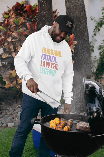 Fun Dad Lawyer Sweatshirt Husband Legend Gift Hoodie - Inken Image