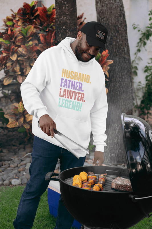 Fun Dad Lawyer Sweatshirt Husband Legend Gift Hoodie - Inken Image