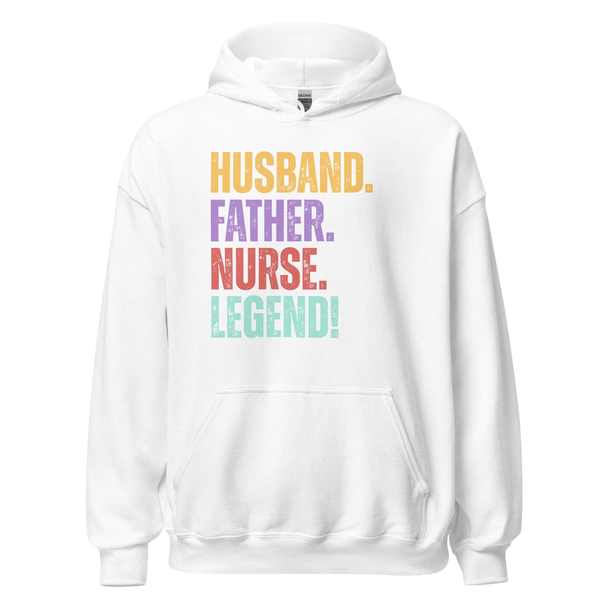 Fun Dad Nurse Hoodie RN Husband Legend Gift Tee - Inken Image