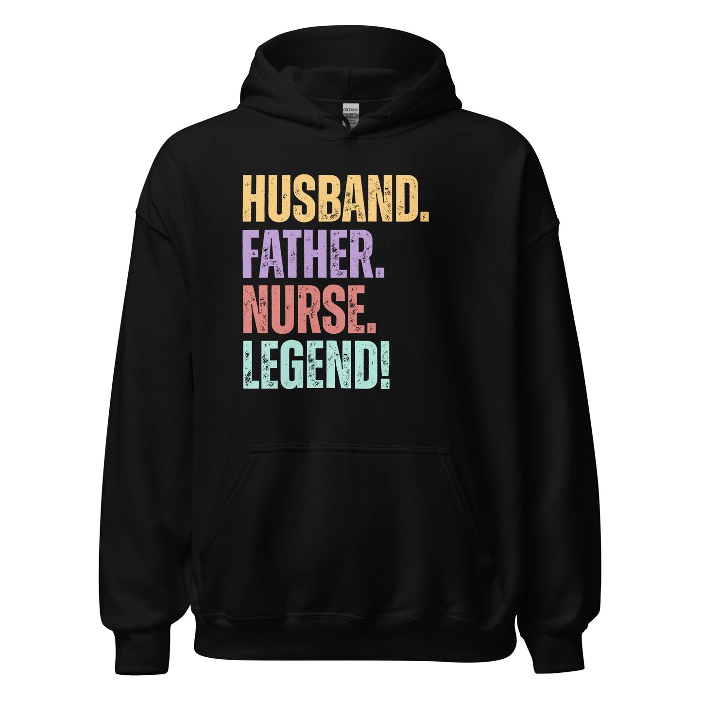 Fun Dad Nurse Hoodie RN Husband Legend Gift Tee - Inken Image