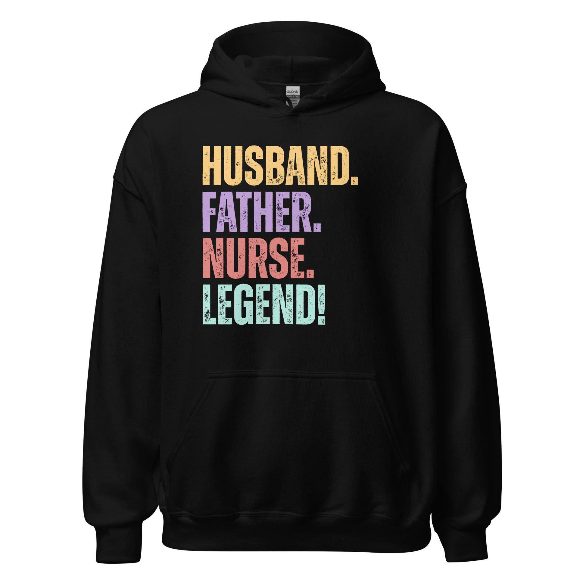 Fun Dad Nurse Hoodie RN Husband Legend Gift Tee - Inken Image