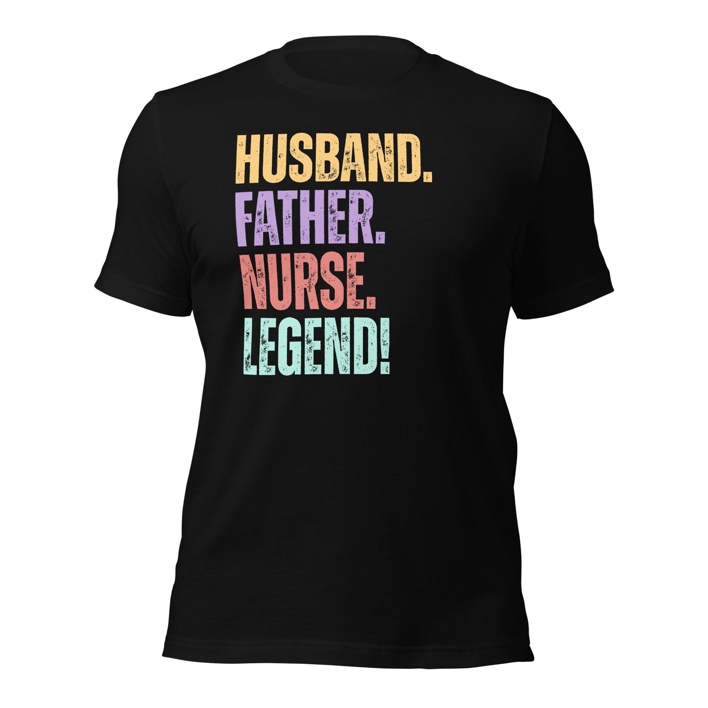 Fun Dad Nurse T-Shirt RN Husband Legend Gift Tee - Inken Image