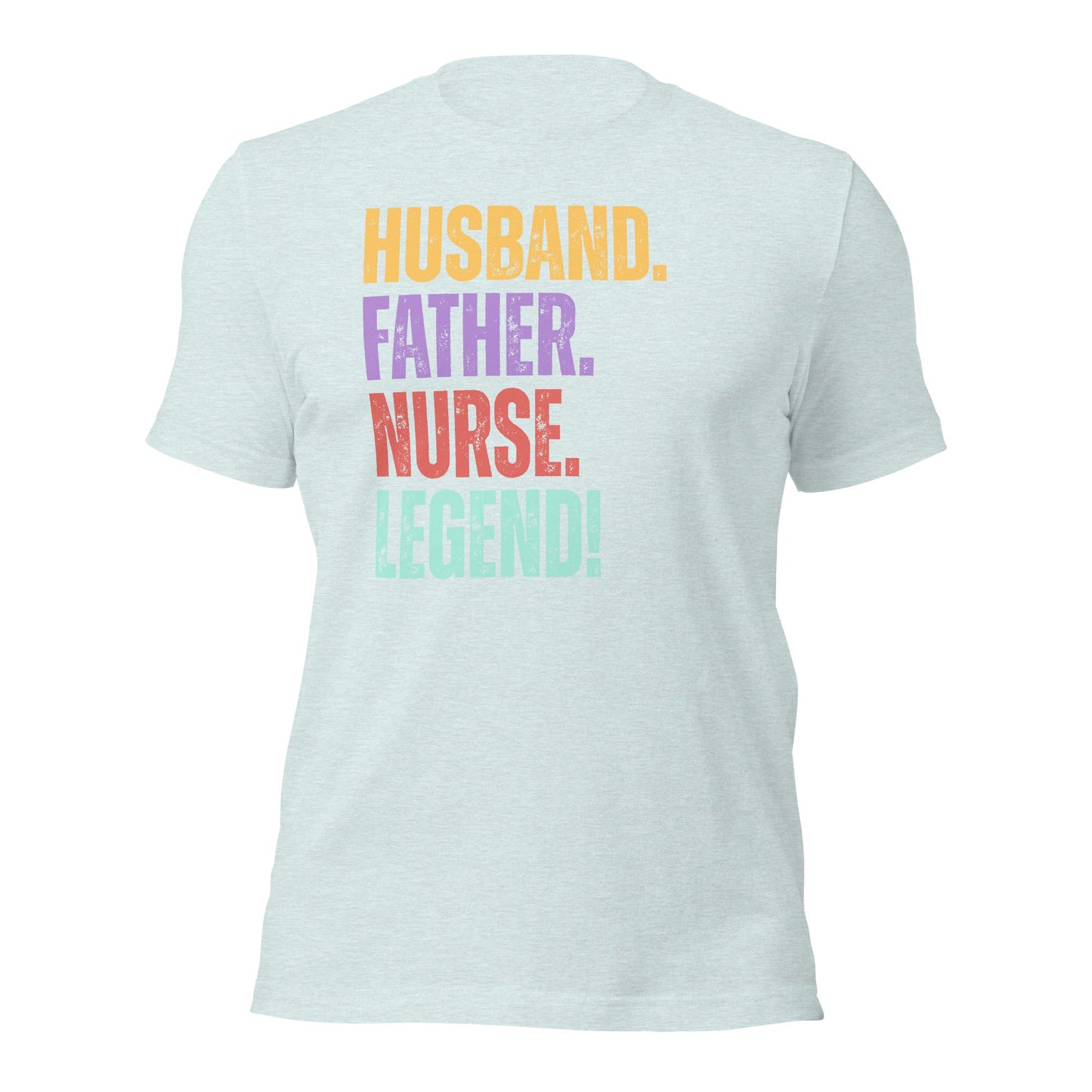 Fun Dad Nurse T-Shirt RN Husband Legend Gift Tee - Inken Image