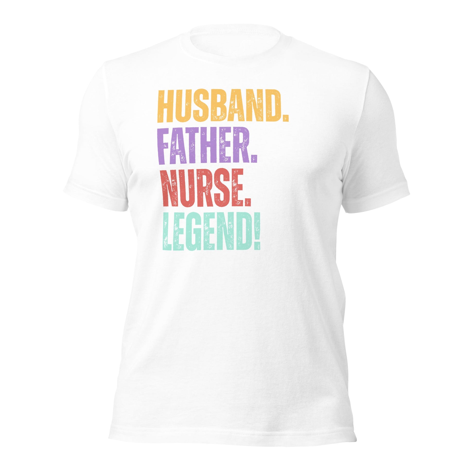 Fun Dad Nurse T-Shirt RN Husband Legend Gift Tee - Inken Image