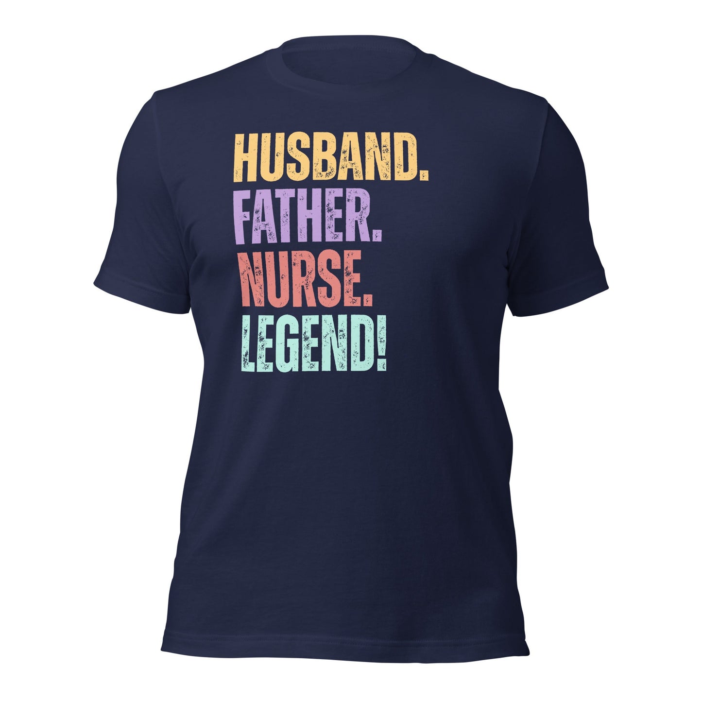 Fun Dad Nurse T-Shirt RN Husband Legend Gift Tee - Inken Image