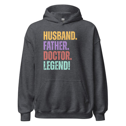 Funny Dad Doctor Hoodie Husband Legend Gift Sweatshirt - Inken Image