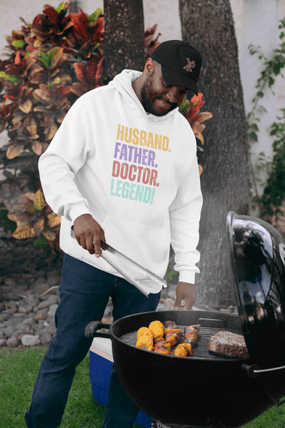 Funny Dad Doctor Hoodie Husband Legend Gift Sweatshirt - Inken Image