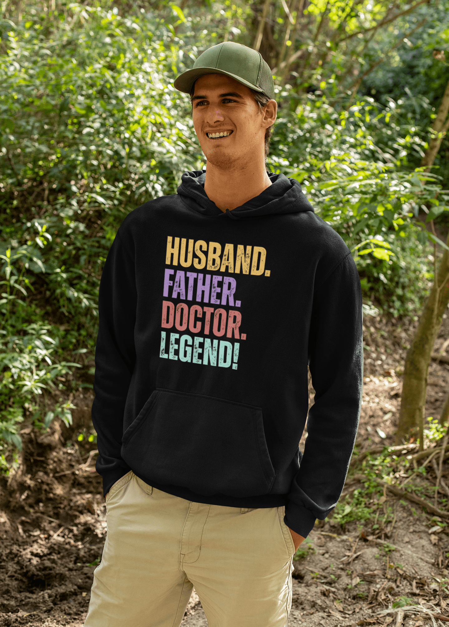 Funny Dad Doctor Hoodie Husband Legend Gift Sweatshirt - Inken Image