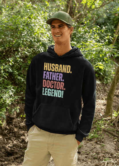 Funny Dad Doctor Hoodie Husband Legend Gift Sweatshirt - Inken Image