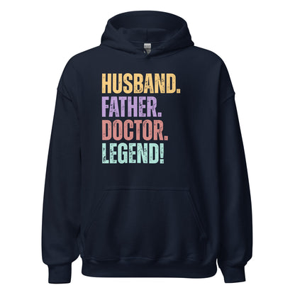 Funny Dad Doctor Hoodie Husband Legend Gift Sweatshirt - Inken Image